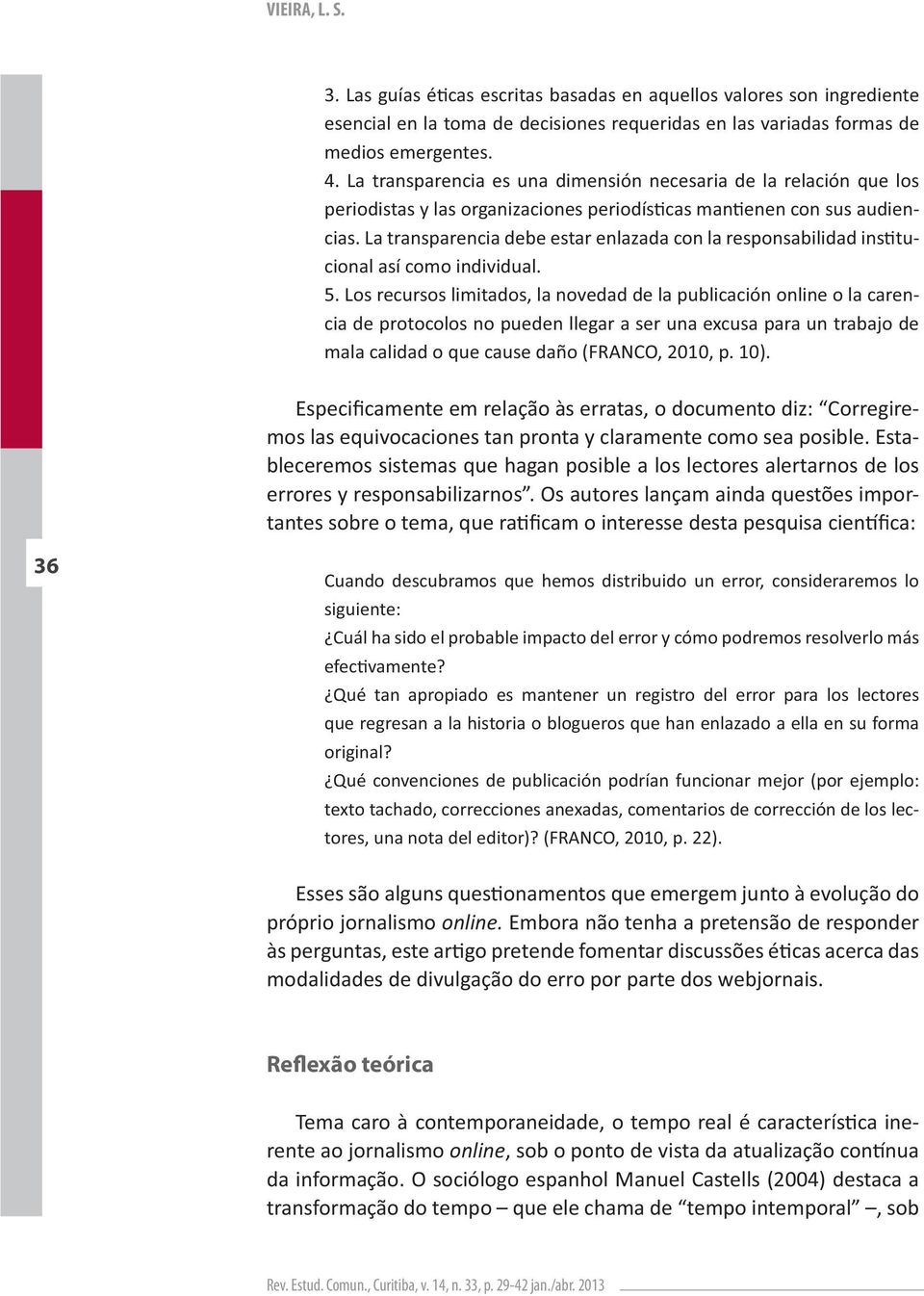 de medios emergentes. - cional así como individual. - - - 36 online.