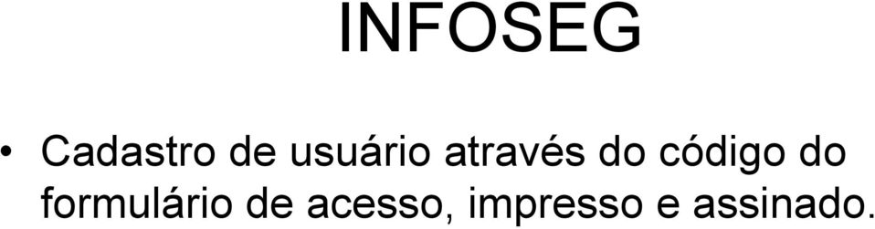 código do formulário