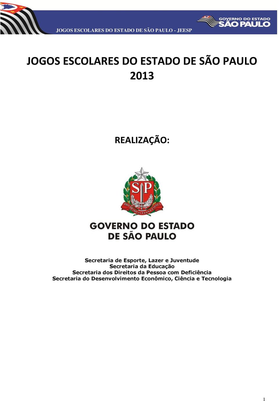 Educação Secretaria dos Direitos da Pessoa com Deficiência