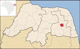 1 DADOS GERAIS - Data de emancipação: 30/12/1943 - Distância da capital: 71 km - Área: 240 Km 2 - Localização Mesorregião: Agreste Potiguar Microrregião: Agreste Potiguar - População: 14.