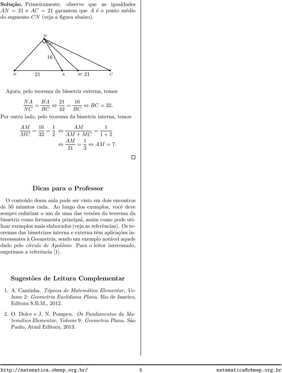 icas para o Professor O conteúdo dessa aula pode ser visto em dois encontros de 50 minutos cada.