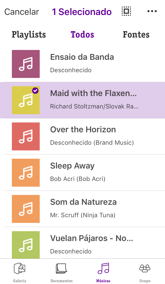 3.2.3.5 Playlists Na Aba Playlists você reproduz as músicas de forma organizada e separada por Playlists.