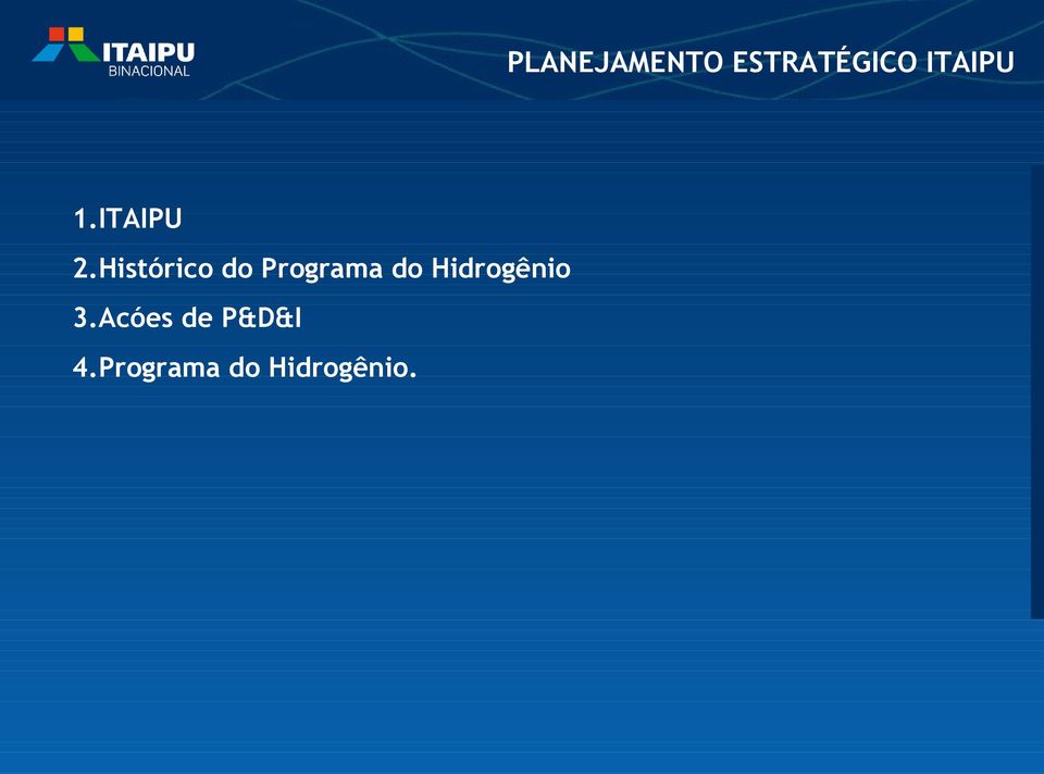 Histórico do Programa do