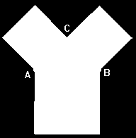 seja, as peças que formam o quadrado do lado AC agrupadas com as peças do quadrado do lado CB, formam o quadrado da hipotenusa AB.