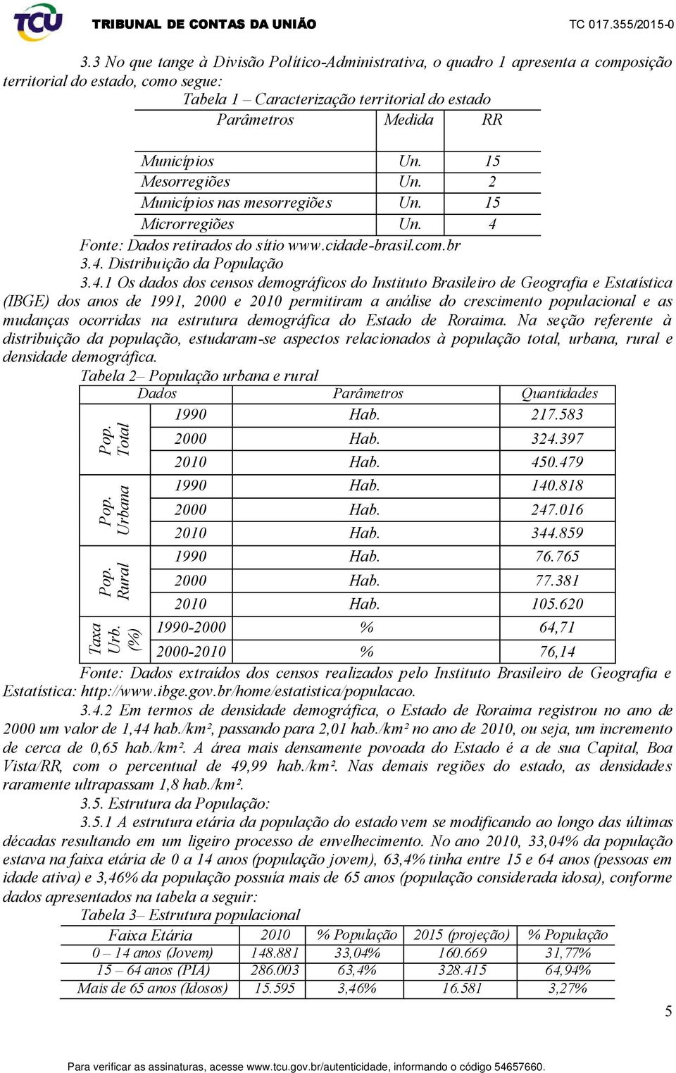 15 Mesorregiões Un. 2 Municípios nas mesorregiões Un. 15 Microrregiões Un. 4 