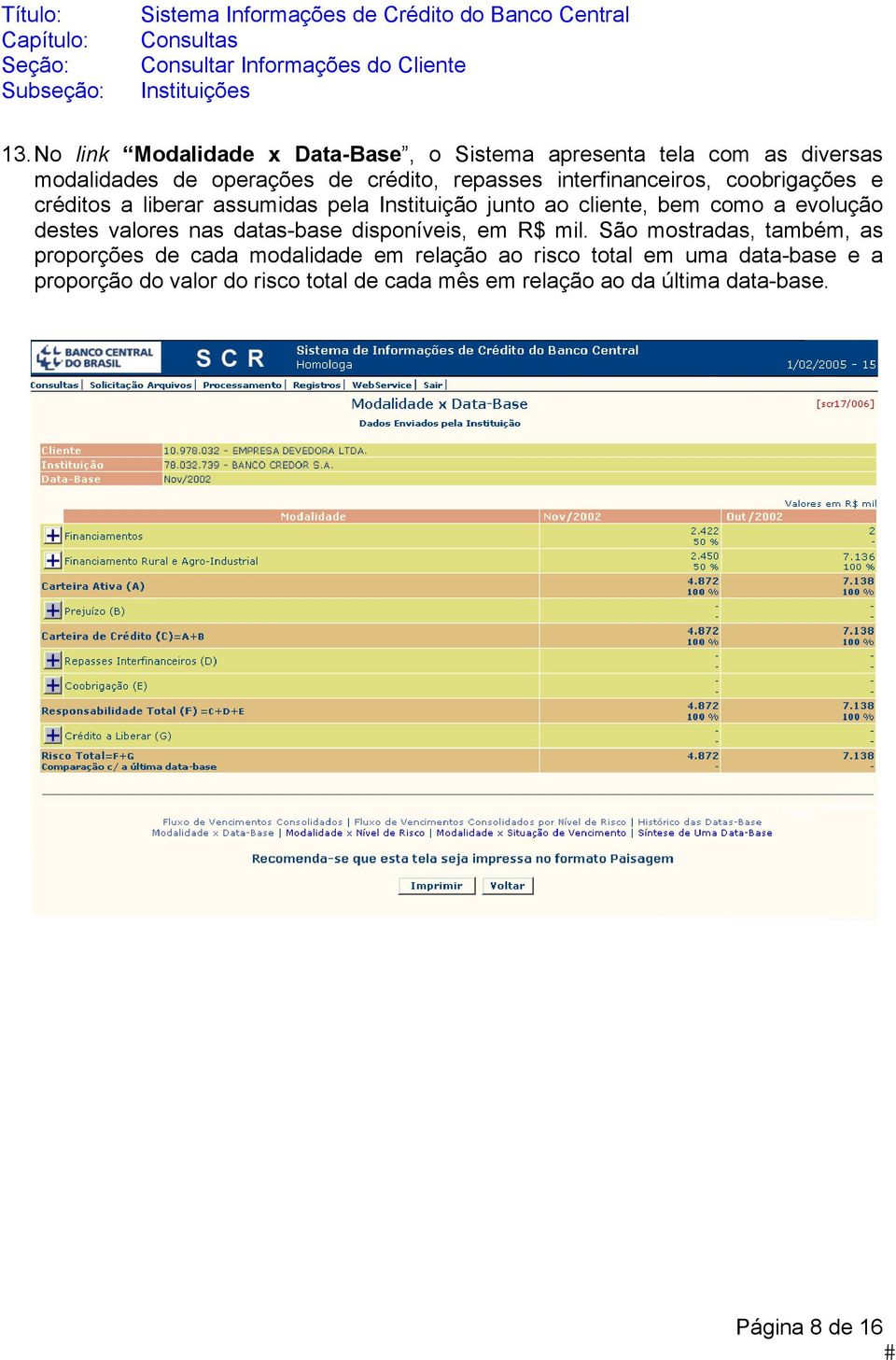 destes valores nas datas-base disponíveis, em R$ mil.