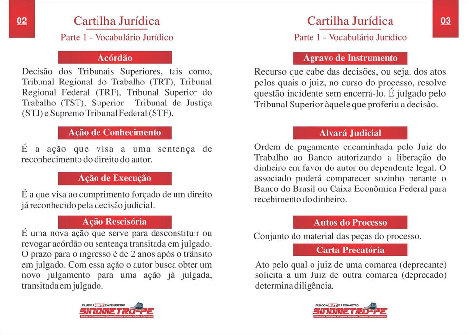 Ação de Execução É a que visa ao cumprimento forçado de um direito já reconhecido pela decisão judicial.