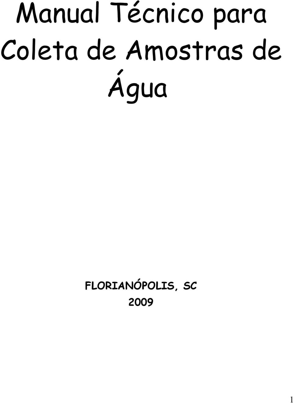 Amostras de Água