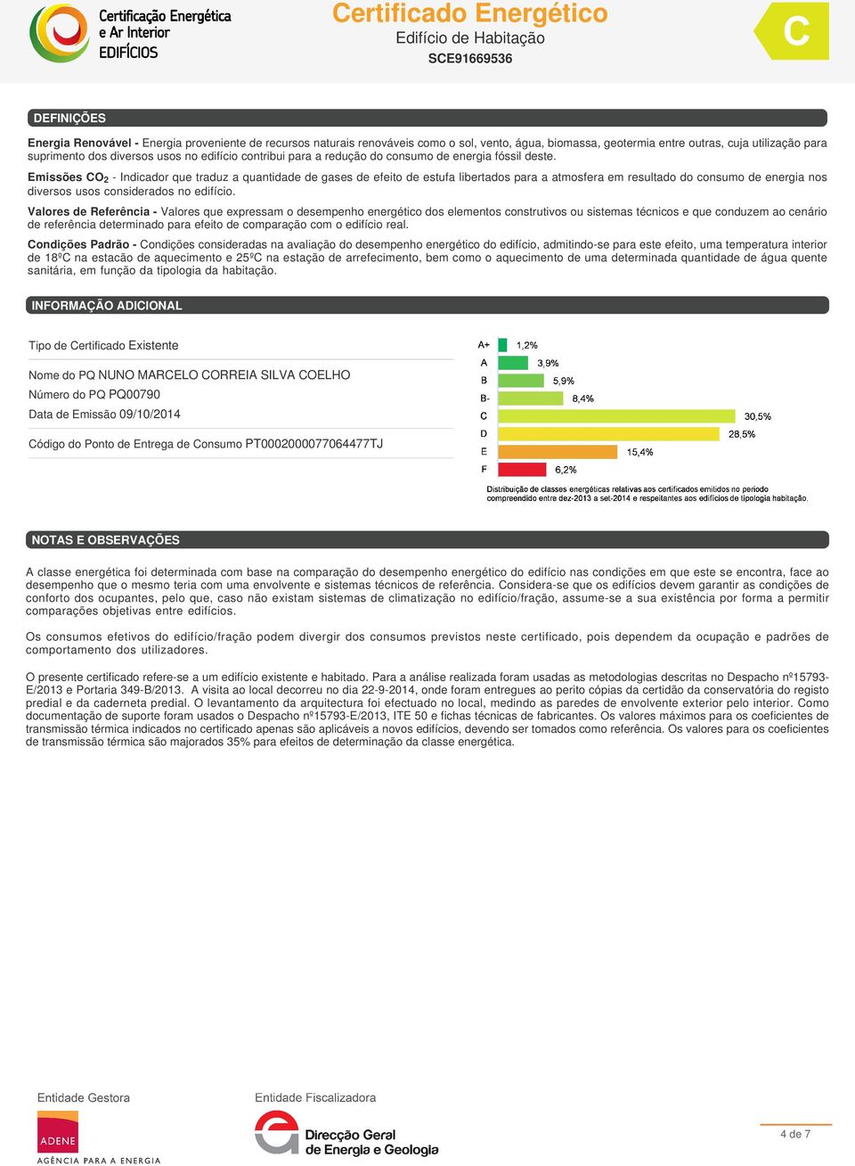 Emissões CO 2 - Indicador que traduz a quantidade de gases de efeito de estufa libertados para a atmosfera em resultado do consumo de energia nos diversos usos considerados no edifício.