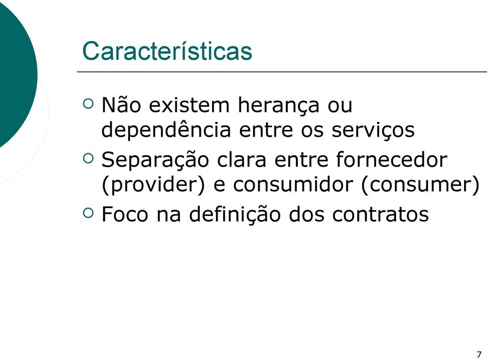 clara entre fornecedor (provider) e