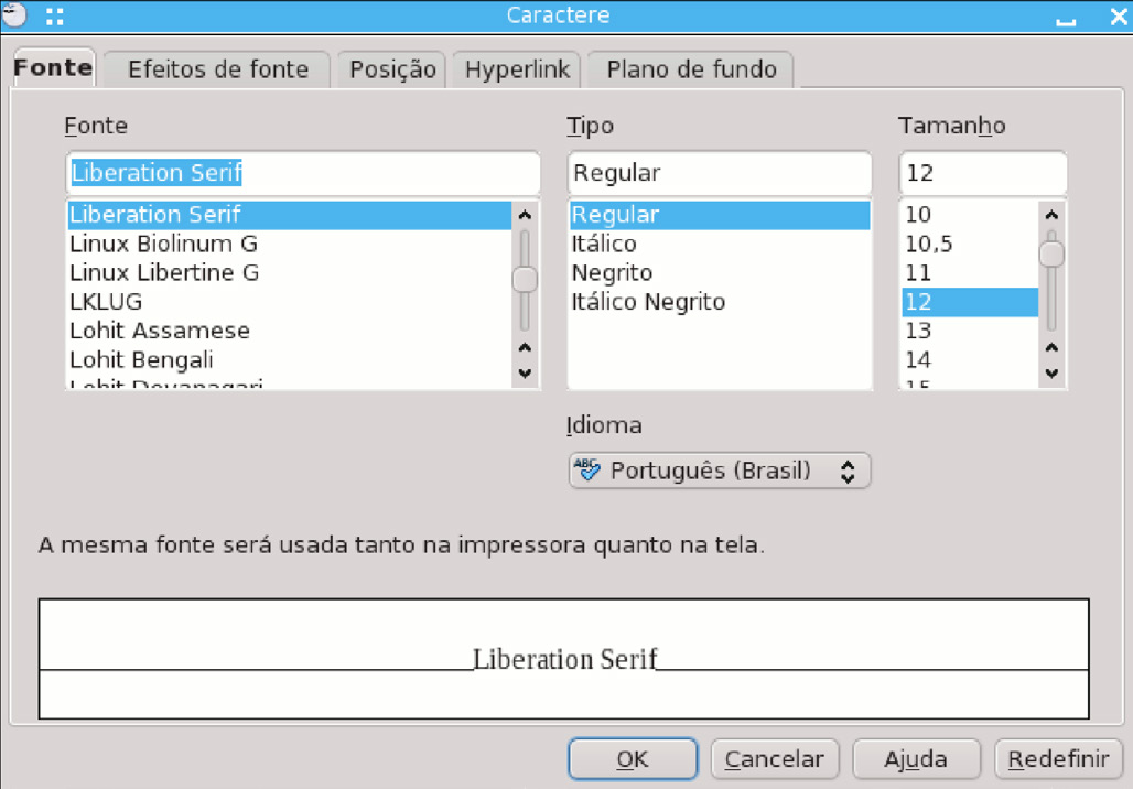 Régua Horizontal: Permite a inserção/retirada de uma régua na posição horizontal. Figura: Serve para importação de imagens. Oferece duas opções: De um arquivo; Permite usar material já armazenado.