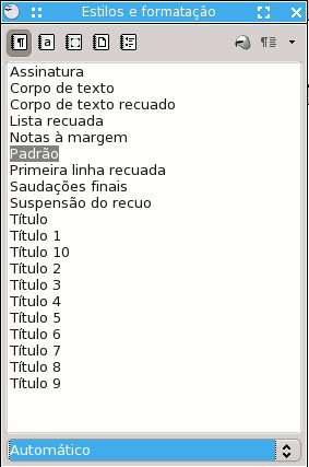 Cabeçalho: Configura um cabeçalho segundo os seguintes parâmetros: espaçamento, autoajuste da altura, ajuste dinâmico da altura, etc.