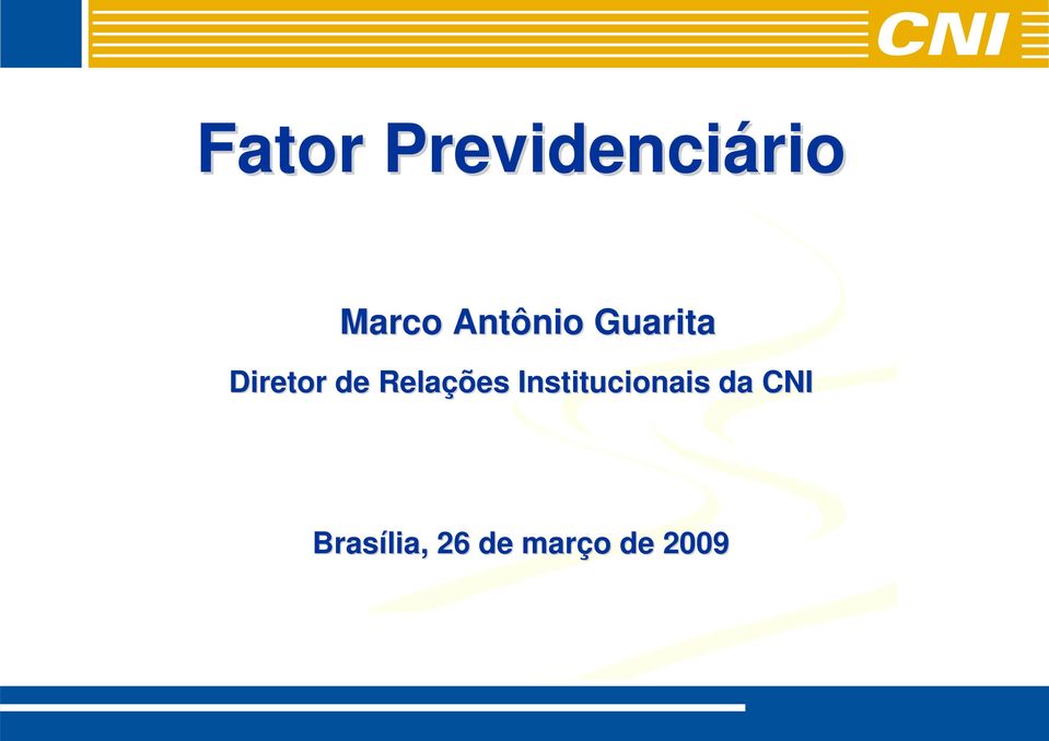 Relações Institucionais da