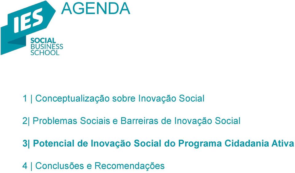 Inovação Social 3 Potencial de Inovação Social