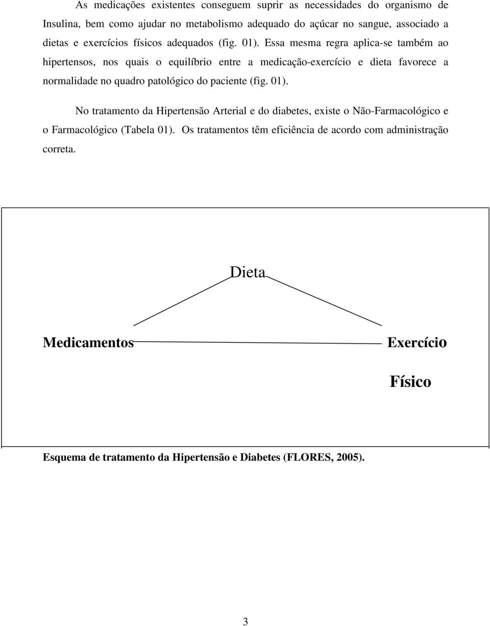Essa mesma regra aplica-se também ao hipertensos, nos quais o equilíbrio entre a medicação-exercício e dieta favorece a normalidade no quadro patológico do paciente