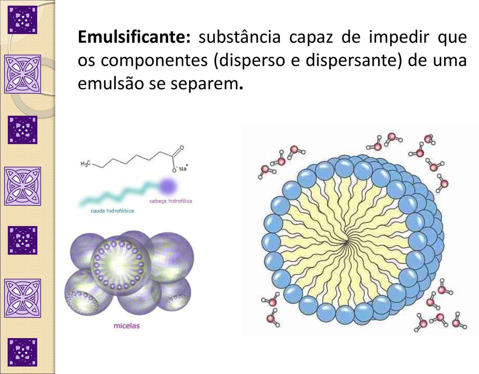 componentes (disperso e