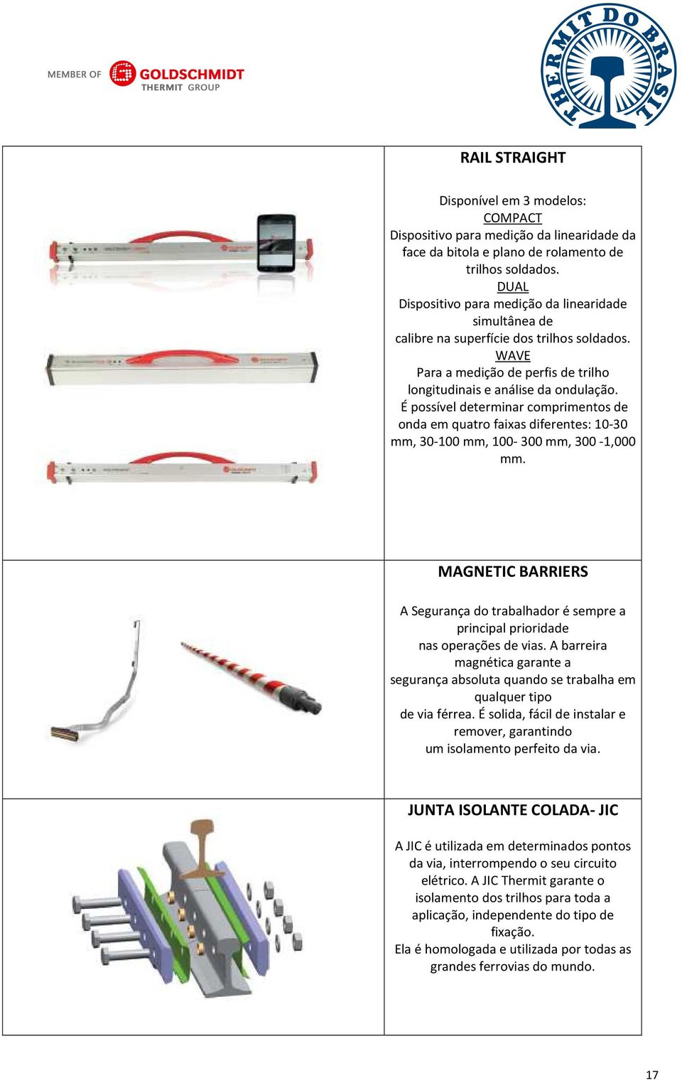 É possível determinar comprimentos de onda em quatro faixas diferentes: 10-30 mm, 30-100 mm, 100-300 mm, 300-1,000 mm.