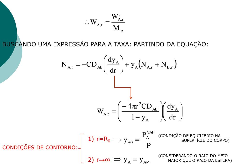 COTORO: ) r=r 0 0 V (COIÇÃO E EQUILÍRIO