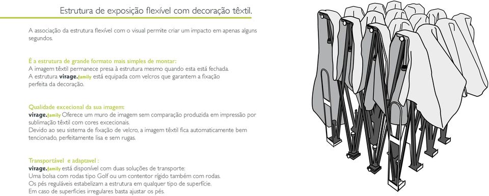 family está equipada com velcros que garantem a fixação perfeita da decoração. Qualidade excecional da sua imagem: virage.