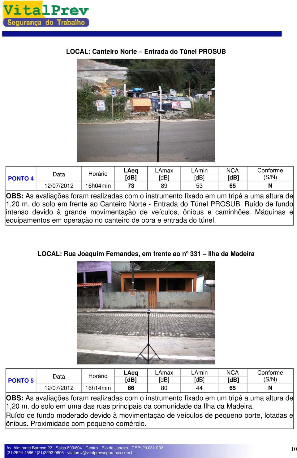 Máquinas e equipamentos em operação no canteiro de obra e entrada do túnel.