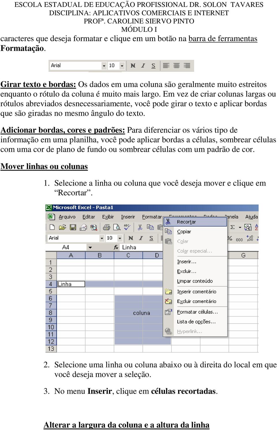 Em vez de criar colunas largas ou rótulos abreviados desnecessariamente, você pode girar o texto e aplicar bordas que são giradas no mesmo ângulo do texto.