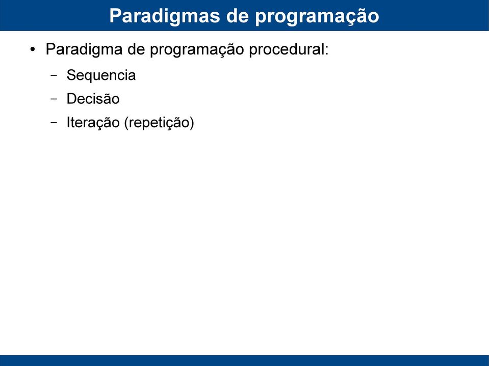 procedural: Sequencia