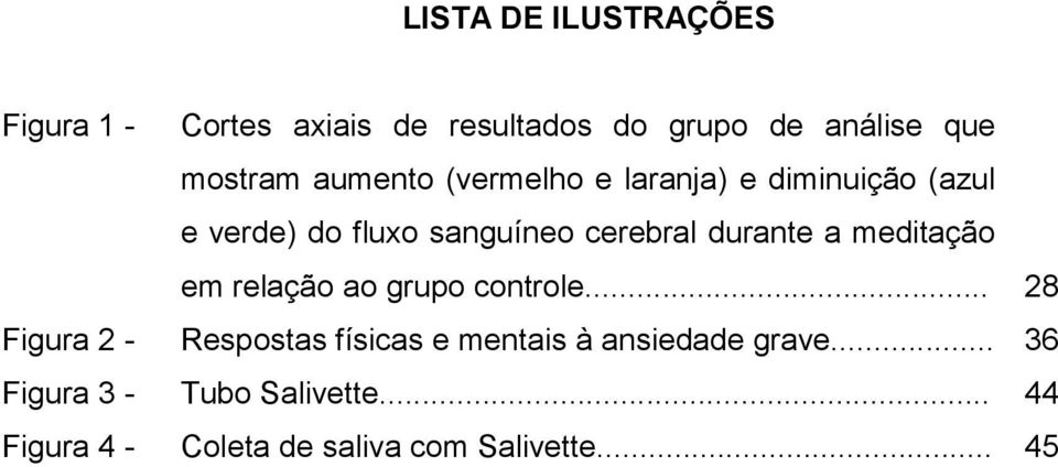 a meditação em relação ao grupo controle.