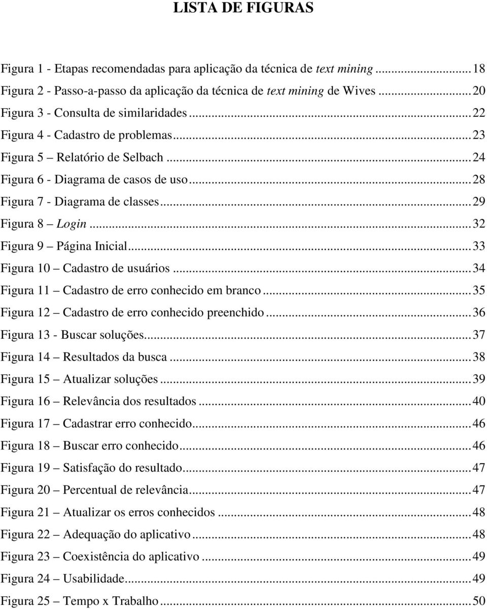 .. 29 Figura 8 Login... 32 Figura 9 Página Inicial... 33 Figura 10 Cadastro de usuários... 34 Figura 11 Cadastro de erro conhecido em branco... 35 Figura 12 Cadastro de erro conhecido preenchido.