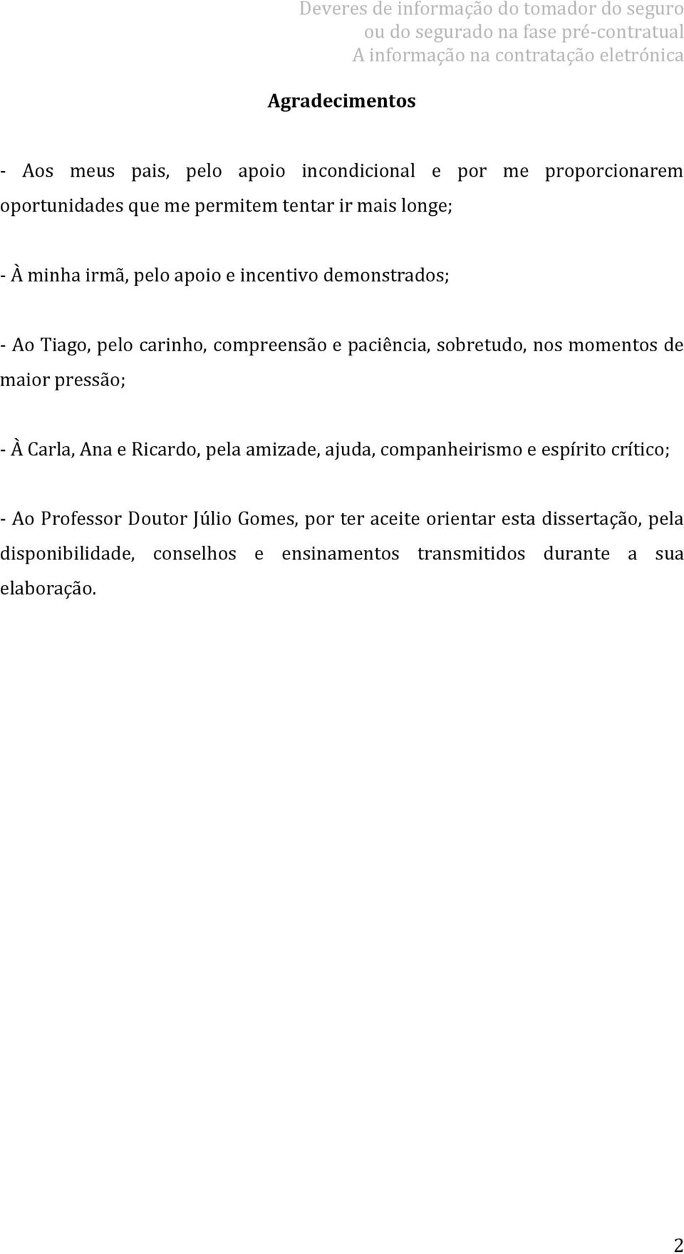 momentos de maior pressão; - À Carla, Ana e Ricardo, pela amizade, ajuda, companheirismo e espírito crítico; - Ao Professor Doutor