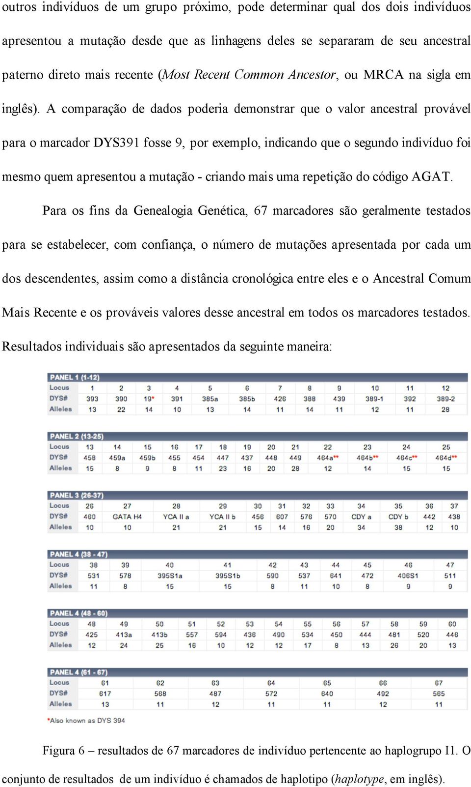 A comparação de dados poderia demonstrar que o valor ancestral provável para o marcador DYS391 fosse 9, por exemplo, indicando que o segundo indivíduo foi mesmo quem apresentou a mutação - criando