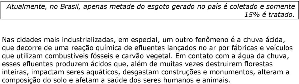 ar por fábricas e veículos que utilizam combustíveis fósseis e carvão vegetal.