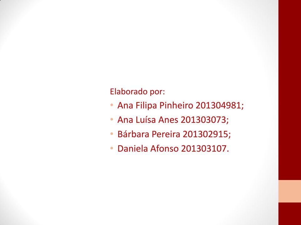 Anes 201303073; Bárbara