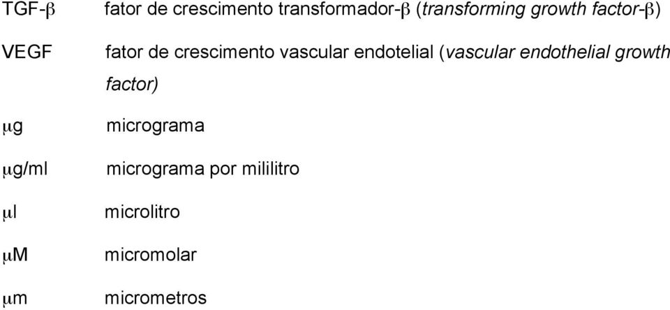 endotelial (vascular endothelial growth factor) µg