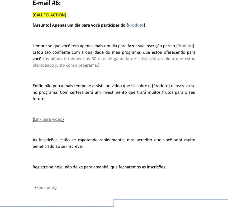 programa.} Então não perca mais tempo, e assista ao vídeo que fiz sobre o {Produto} e inscreva-se no programa.