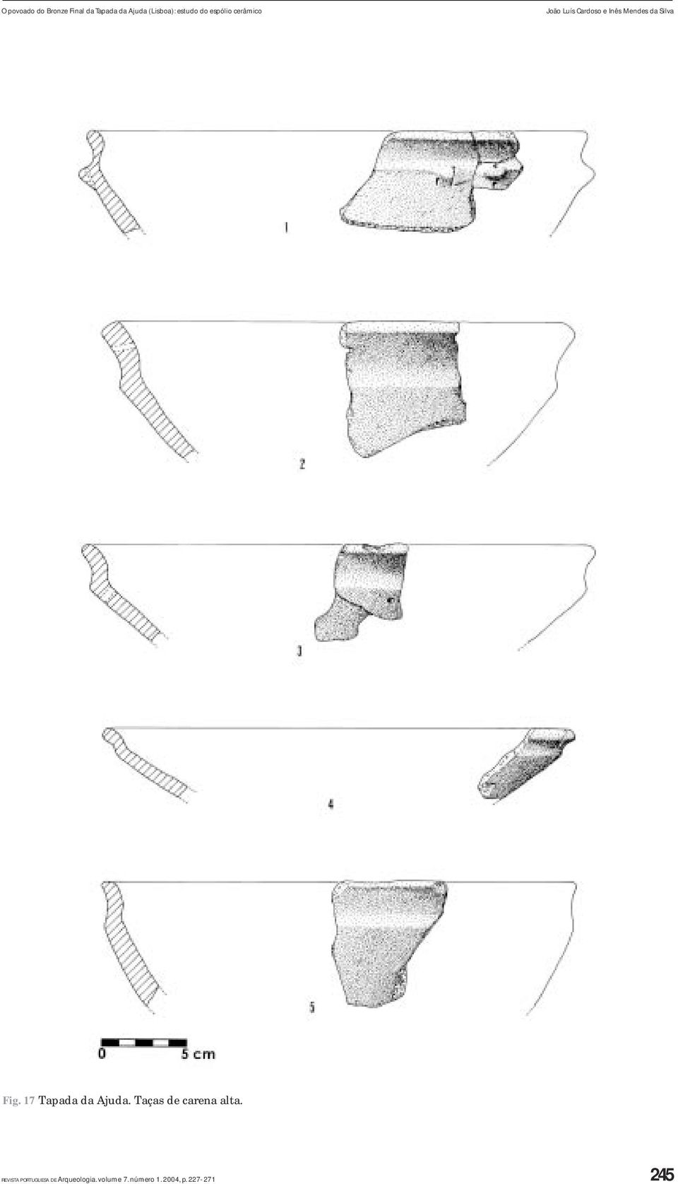 Fig. 17 Tapada da Ajuda. Taças de carena alta.