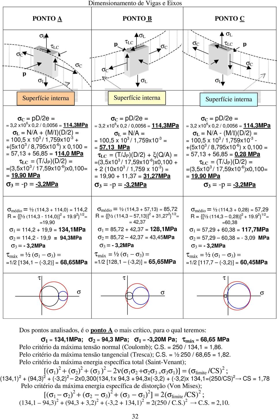 0,2 / 0,0056 = 114,3Pa L = N/ = = 100,5 x 10 3 / 1,759x10-3 = = 57,13 Pa τ LC = (T/J P )(D/2) + ξ(q/) = =(3,5x10 3 / 17,59x10-6 )x0,100 + + 2 (10x10 3 / 1,759 x 10-3 ) = = 19,90 + 11,37 = 31,27Pa 3 =