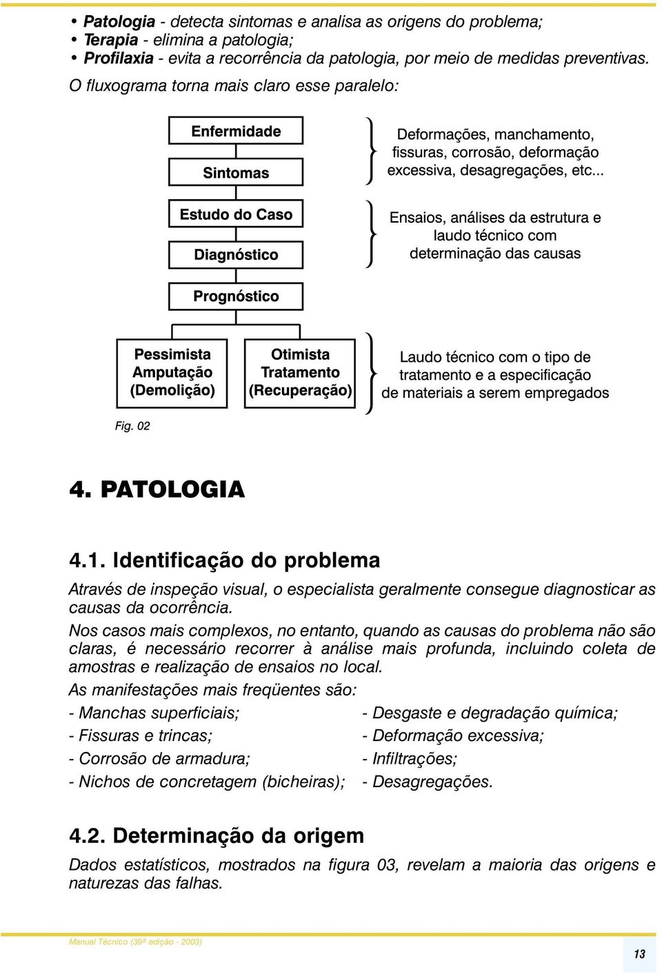 Nos casos mais complexos, no entanto, quando as causas do problema não são claras, é necessário recorrer à análise mais profunda, incluindo coleta de amostras e realização de ensaios no local.