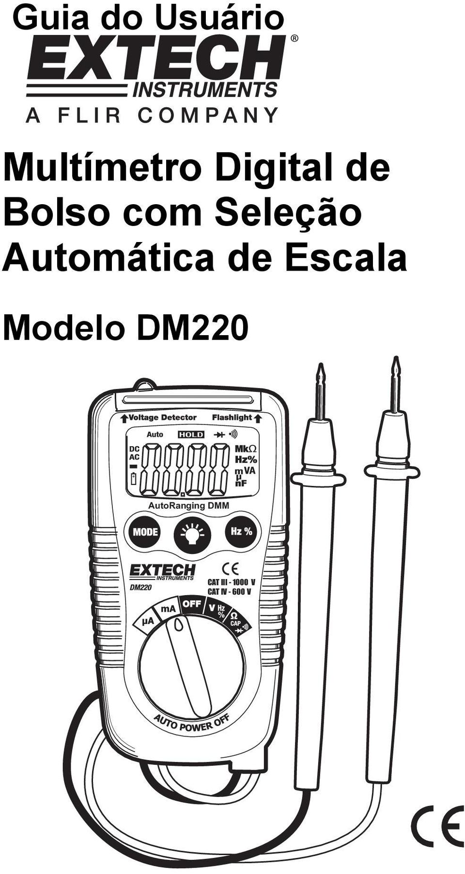 Escala Modelo DM220 AutoRanging DMM V