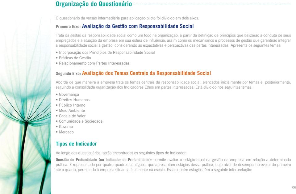 mecanismos e processos de gestão que garantirão integrar a responsabilidade social à gestão, considerando as expectativas e perspectivas das partes interessadas.