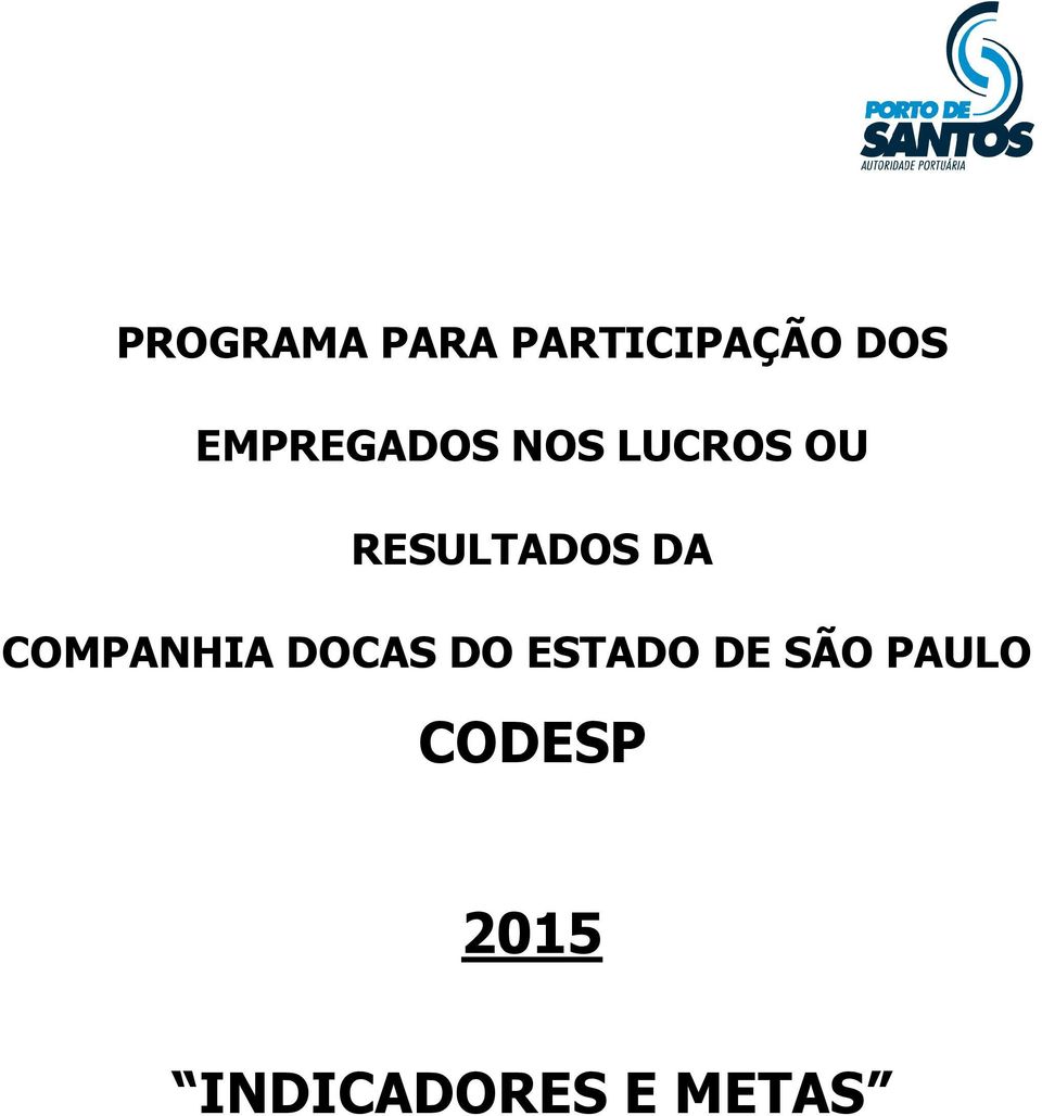 RESULTADOS DA COMPANHIA DOCAS DO