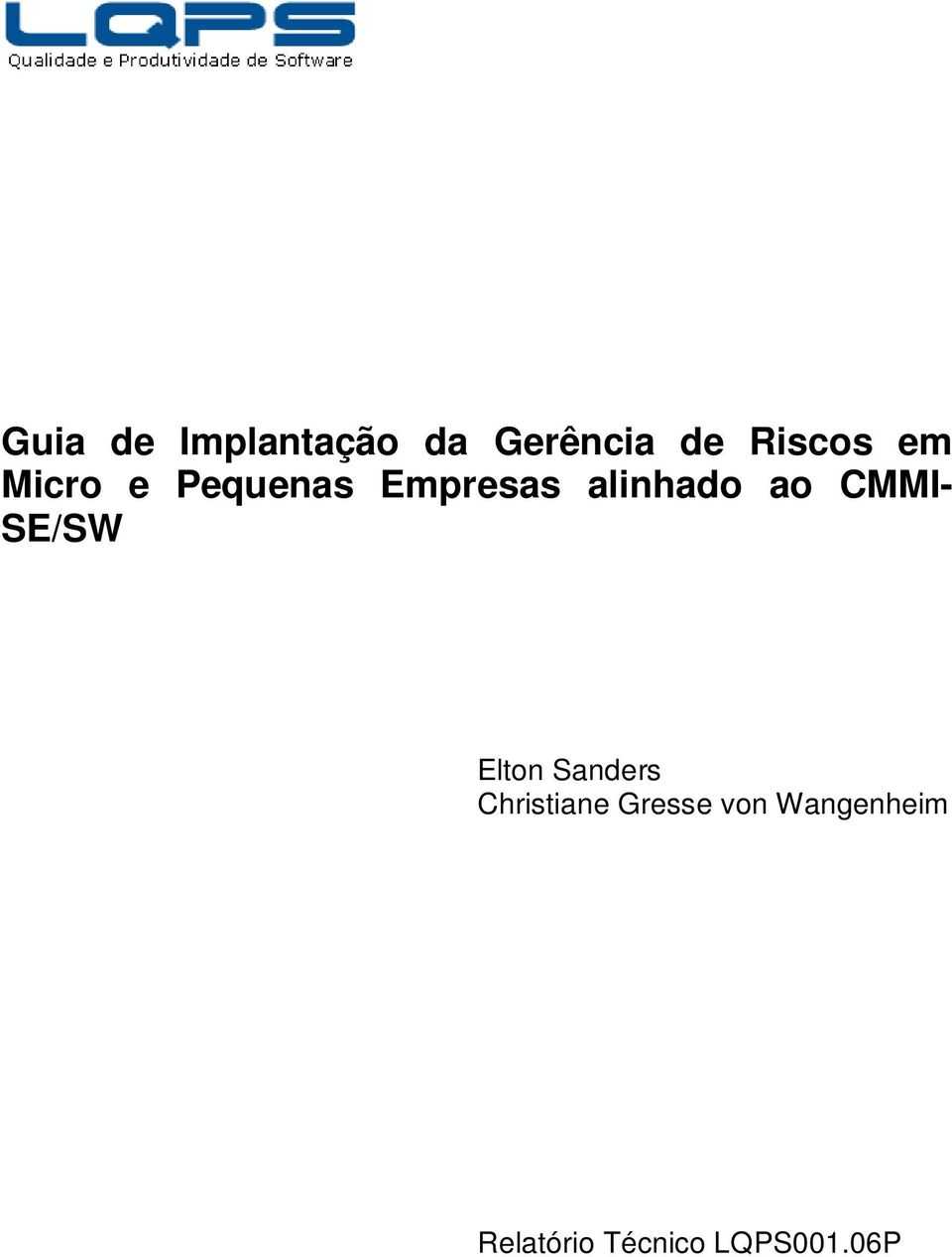 CMMI- SE/SW Elton Sanders Christiane