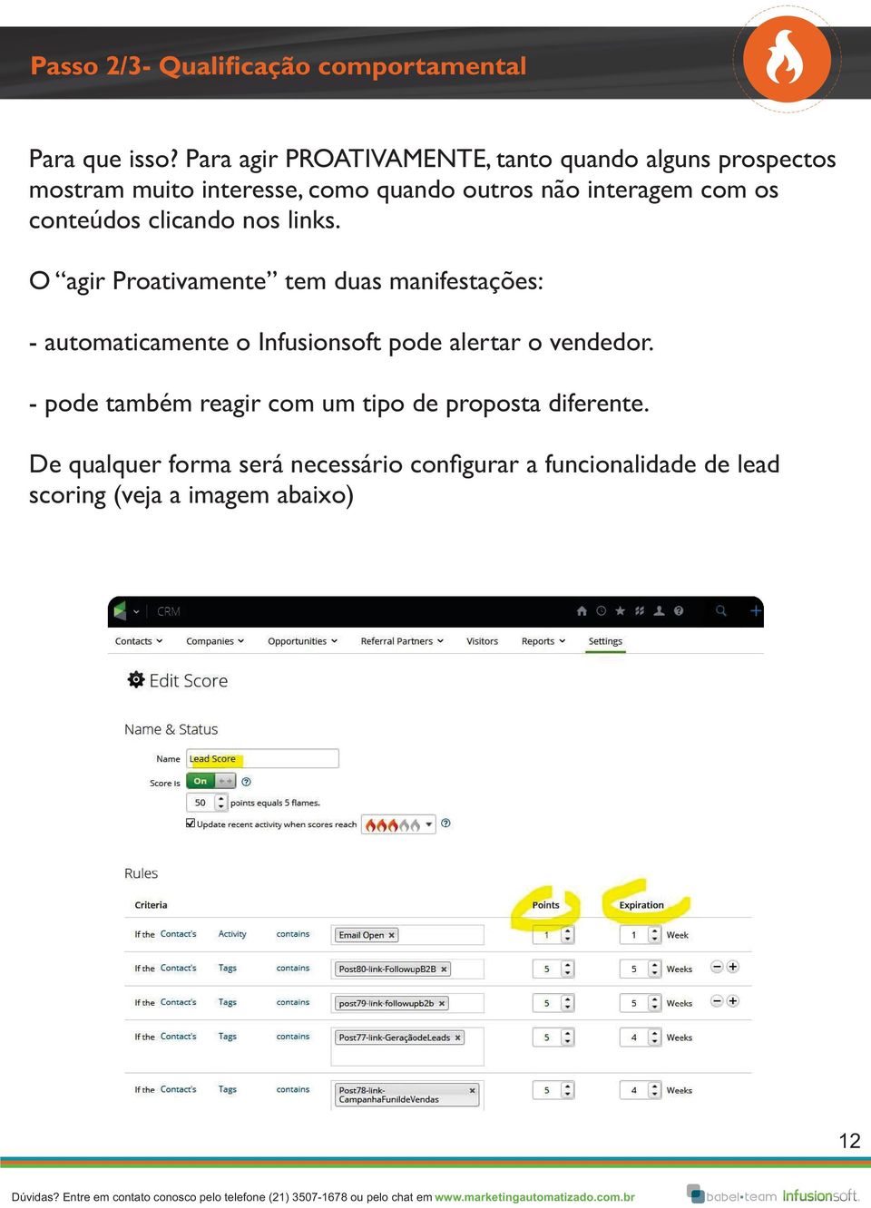 com os conteúdos clicando nos links.