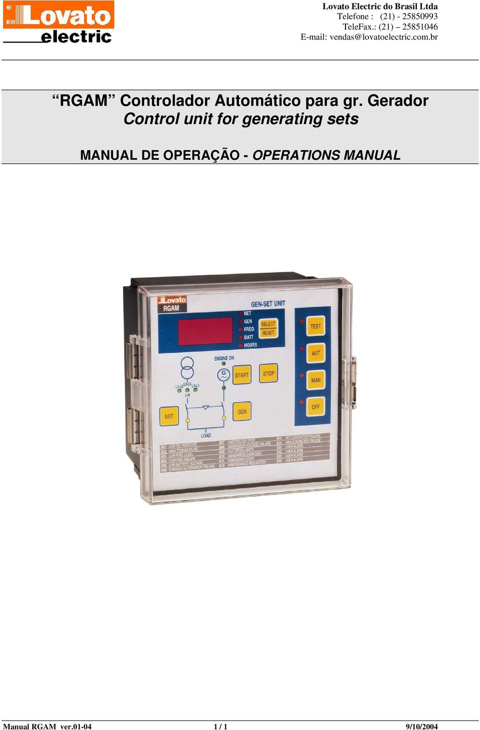 sets MANUAL DE OPERAÇÃO - OPERATIONS