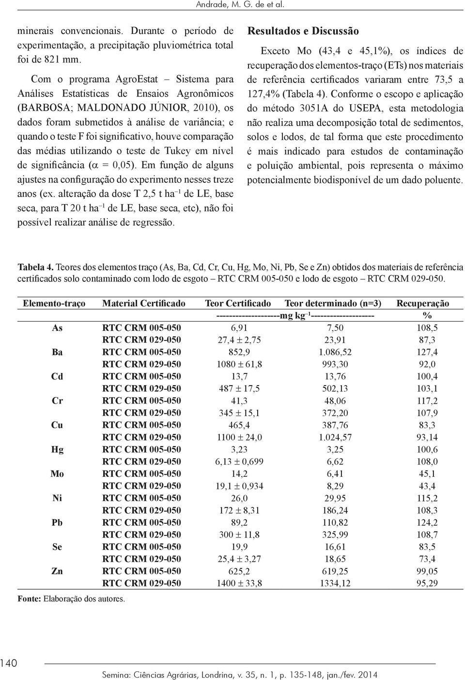 significativo, houve comparação das médias utilizando o teste de Tukey em nível de significância (a = 0,05). Em função de alguns ajustes na configuração do experimento nesses treze anos (ex.