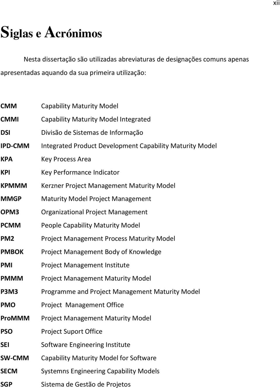 Maturity Model Key Process Area Key Performance Indicator Kerzner Project Management Maturity Model Maturity Model Project Management Organizational Project Management People Capability Maturity