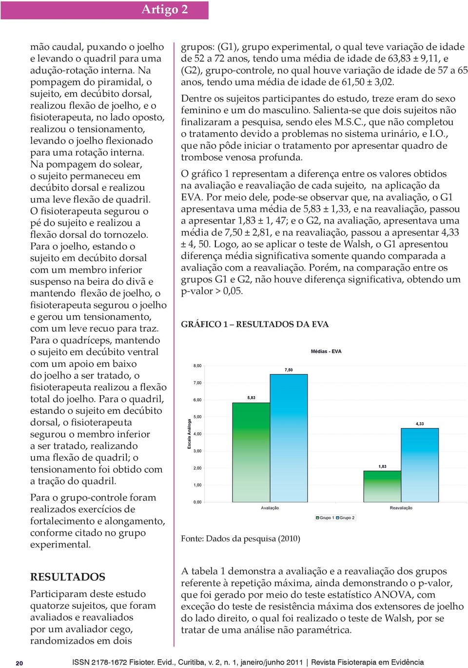 Na pompagem do solear, o sujeito permaneceu em decúbito dorsal e realizou uma leve flexão de quadril. O fisioterapeuta segurou o pé do sujeito e realizou a flexão dorsal do tornozelo.