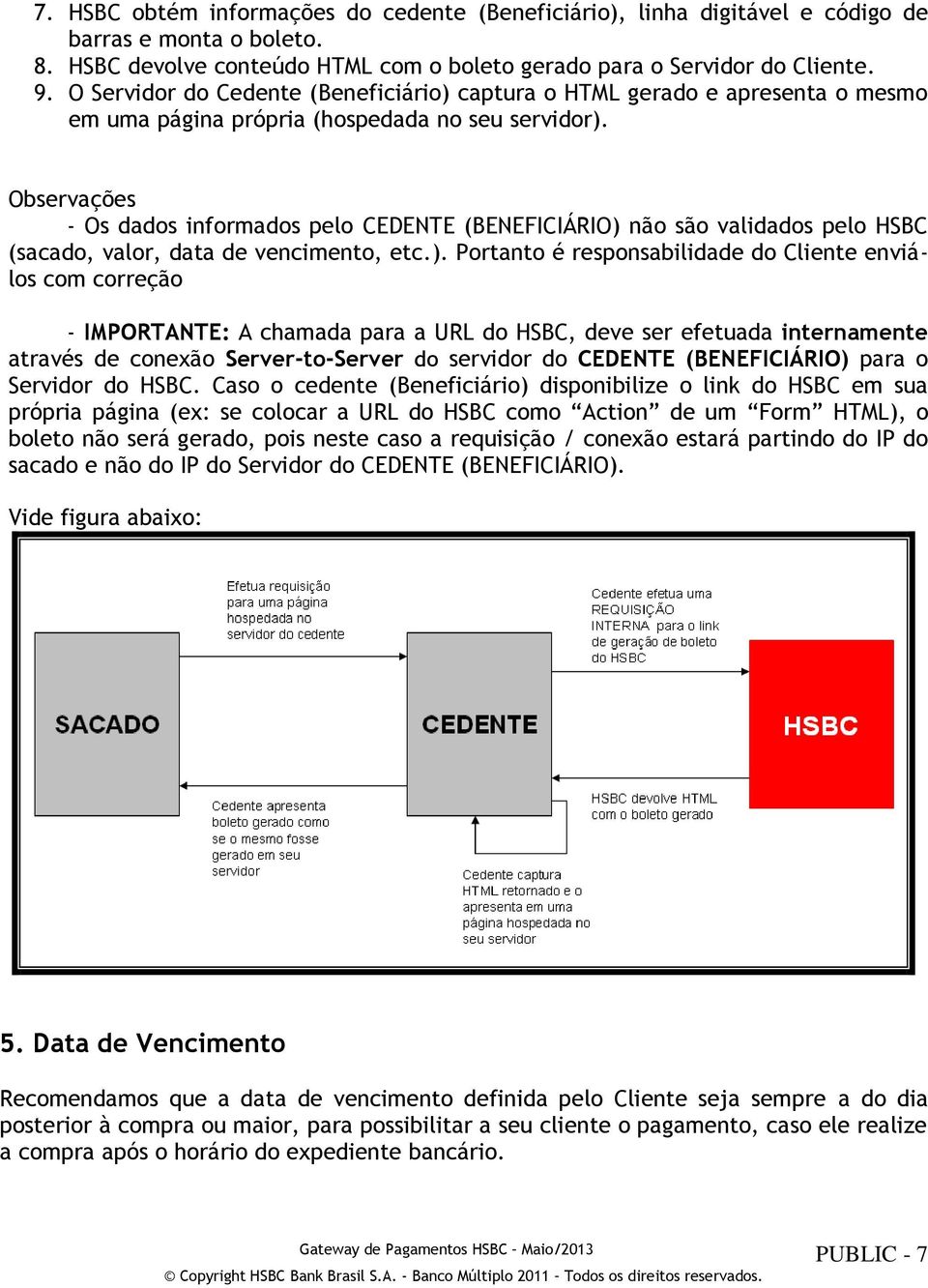 Observações - Os dados informados pelo CEDENTE (BENEFICIÁRIO) 