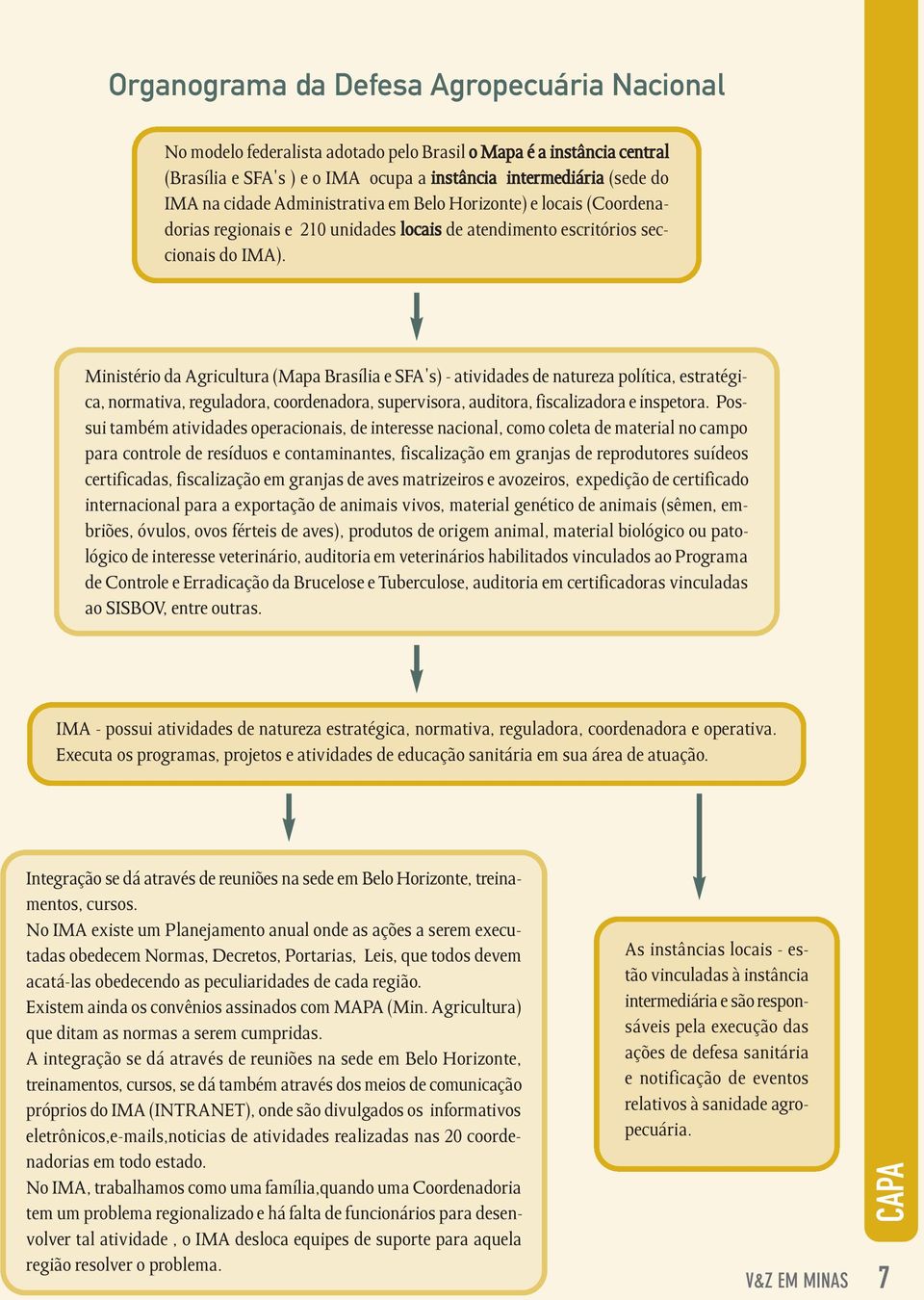 Ministério da Agricultura (Mapa Brasília e SFA's) - atividades de natureza política, estratégica, normativa, reguladora, coordenadora, supervisora, auditora, fiscalizadora e inspetora.