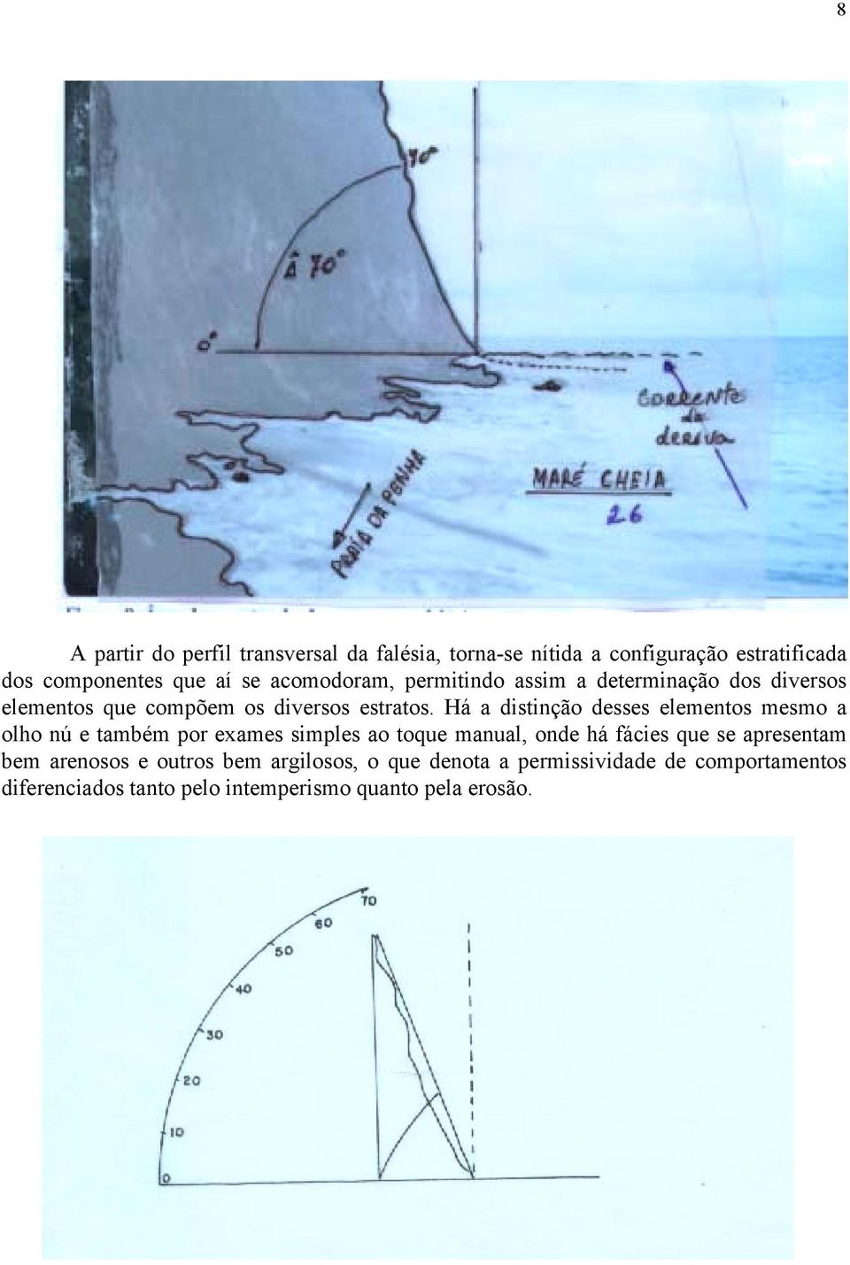 Há a distinção desses elementos mesmo a olho nú e também por exames simples ao toque manual, onde há fácies que se