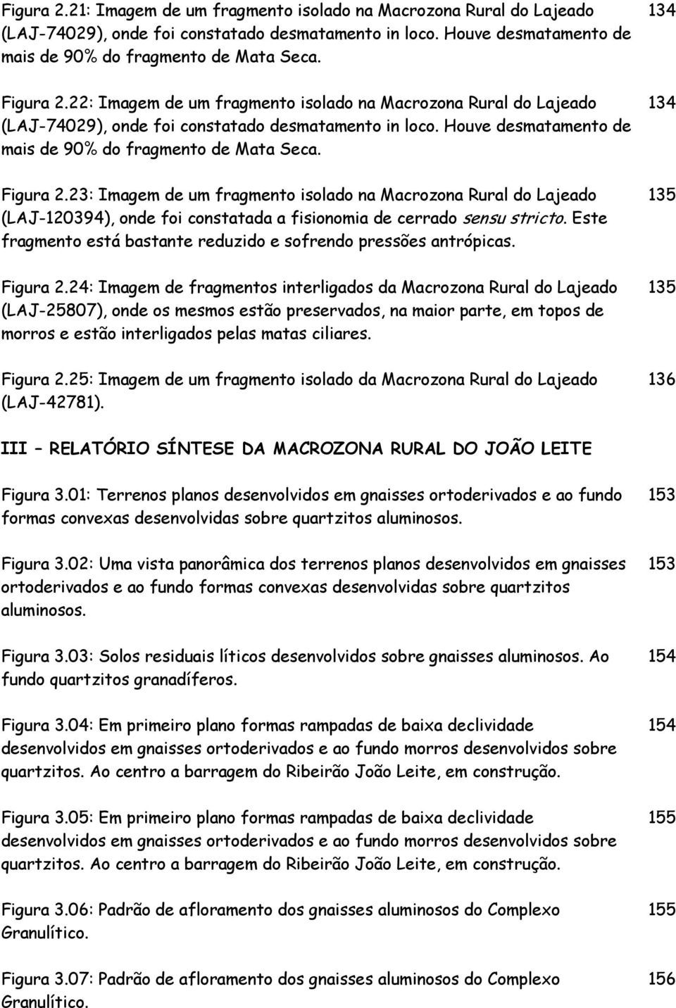 23: Imagem de um fragmento isolado na Macrozona Rural do Lajeado (LAJ-120394), onde foi constatada a fisionomia de cerrado sensu stricto.